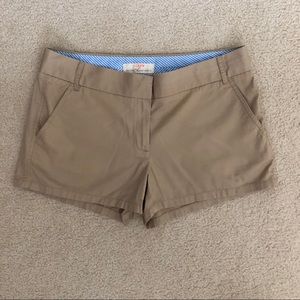 J Crew khaki chino shorts
